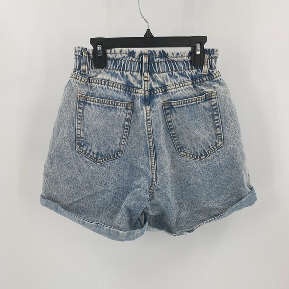 MISSGUIDED - Button Paperbag Waist Denim Shorts - Picture 10 of 14